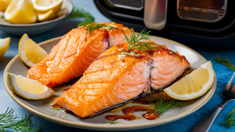 Frozen Salmon in Air Fryer